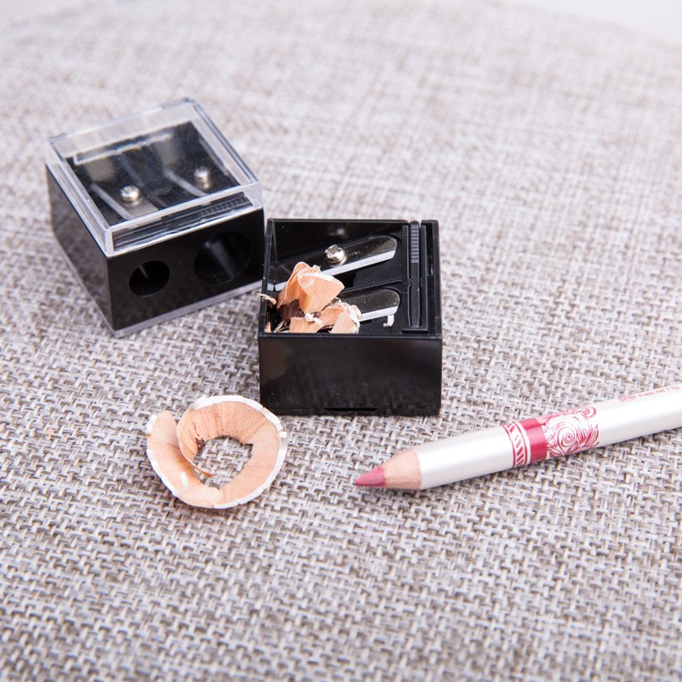 Cosmetic pencil sharpener 雙孔卷筆刀口紅筆筆刨 塑料卷筆刀