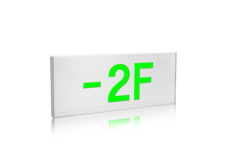 單面樓層 集中電源集中控制型 智能消防應急標志 疏散樓層標準燈