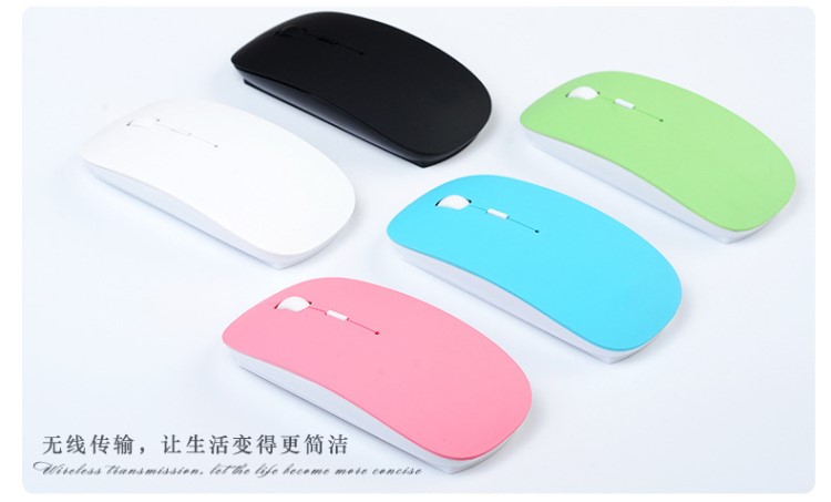 超薄無線鼠標款USB辦公游戲中性2.4G光電鼠標OEM一件代發