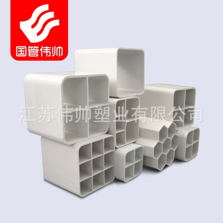 PVC六孔管  白色多孔通訊管材 5孔格柵管 淮安廠家直銷