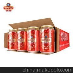 青島啤酒冰醇罐批發經典青啤紅罐易拉罐 330ml*24聽全國不包郵
