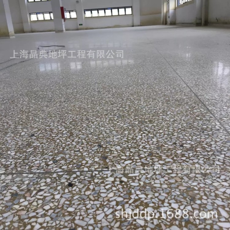 水磨石地坪晶面拋光施工價格  環氧地面翻新 混凝土地坪澆筑找平