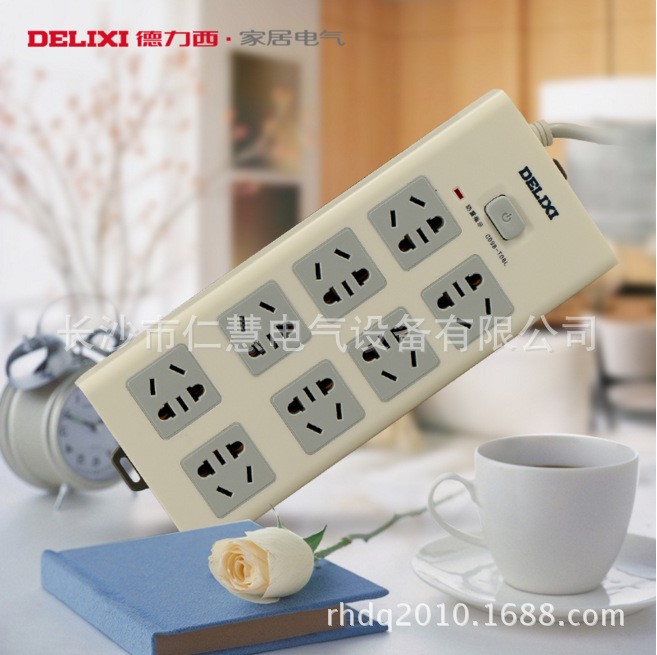 批發德力西CD98-T08L防雷帶保護移動式電源轉換器.電源排插