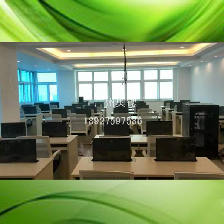 廣西液晶屏升降器辦公桌 昆明電腦顯示屏升降器 學(xué)校升降器機(jī)房桌