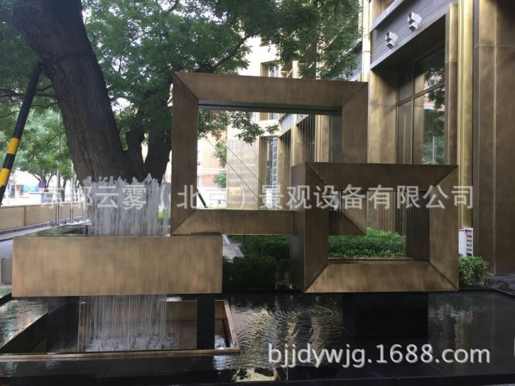 水簾幕墻 水景水簾 噴泉水景 光纖水簾