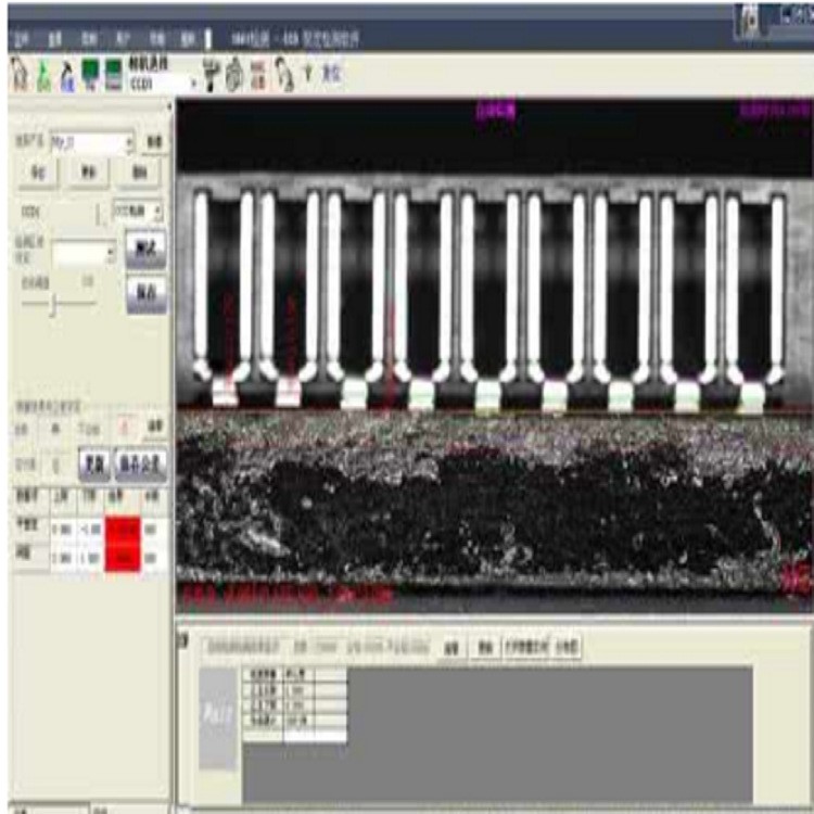 連接器共面度CCD視覺(jué)檢測(cè)BATTERY三相機(jī)平整度CCD視USB針腳平整度