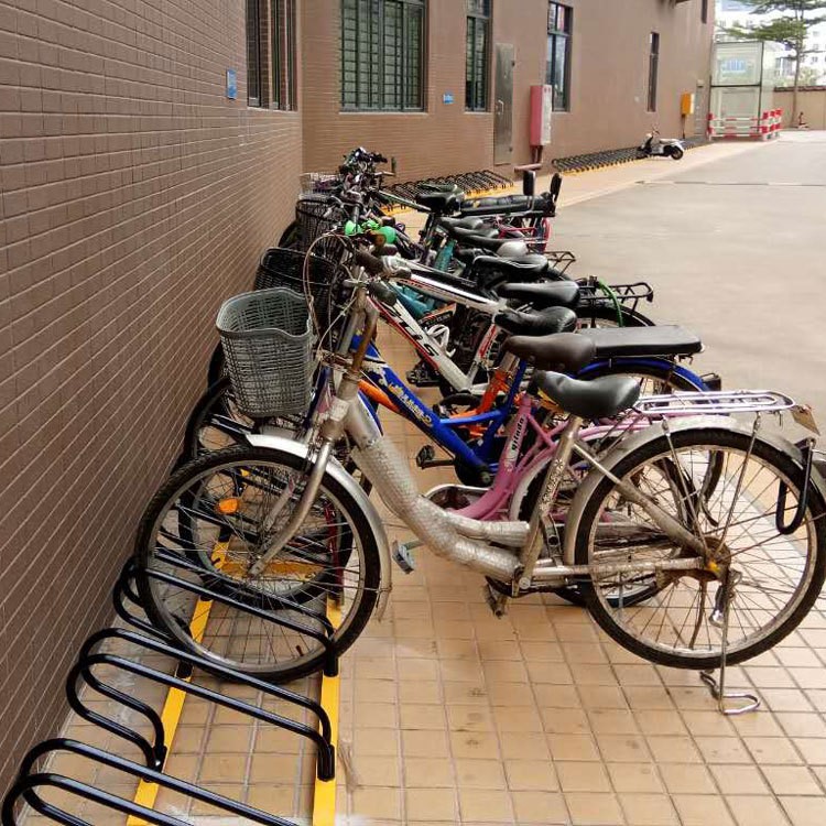 公園小區(qū)用碳素鋼卡位式自行車停車架，擺放架