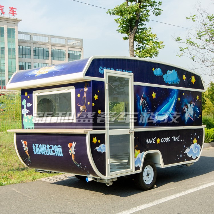 廠家直銷野營(yíng)房車 airstream牽引拖掛快餐車小吃車 移動(dòng)售貨車