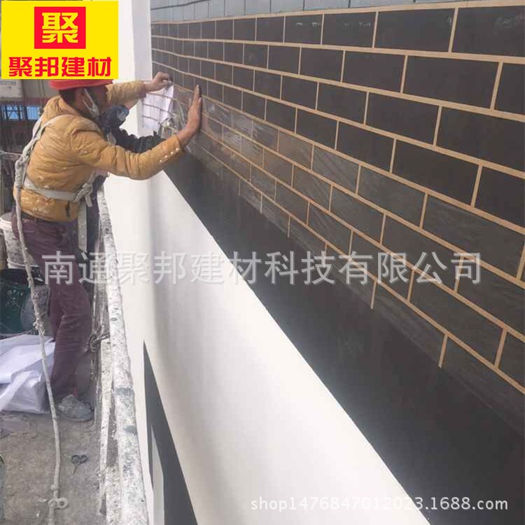 聚邦建材直供新疆內(nèi)蒙真石漆仿磚分格膠帶真石漆仿磚模具廠家