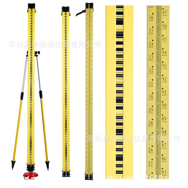 2m銦鋼尺3米尺天寶拓普康徠卡科力達電子水準儀高精度條碼尺