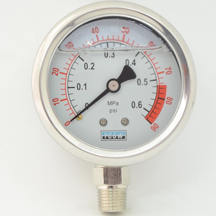 水压力表,反渗透水压检测测试表,面板式压力表,管道式压力表