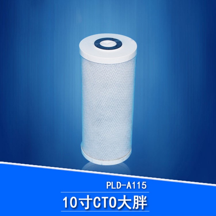 普萊頓10寸大胖CTO壓縮活性炭濾芯 過濾器凈水器濾芯凈水設(shè)備濾芯