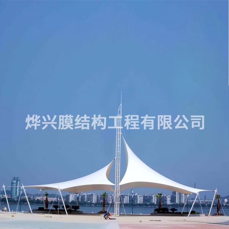 大量供應(yīng)國(guó)外張拉膜，戶(hù)外公園景觀膜結(jié)構(gòu)，海外膜材料批發(fā)