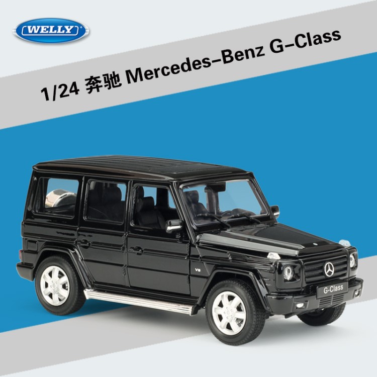 威利WELLY 1:24 Mercedes-Benz G-Class奔馳G系SUV越野車合金模型