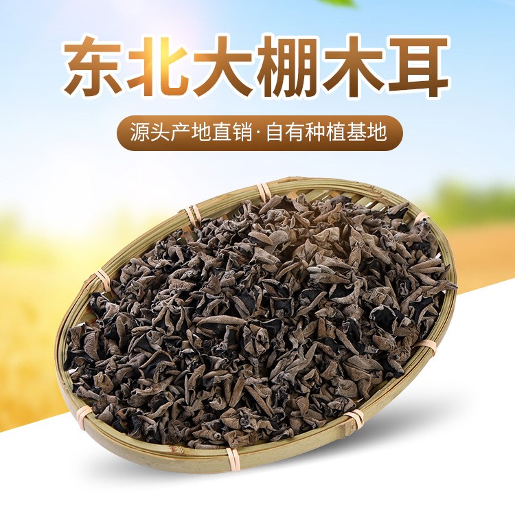 長白山黑木耳東北小碗耳小木耳特產(chǎn)批發(fā)散貨秋木耳干貨菌類干木耳