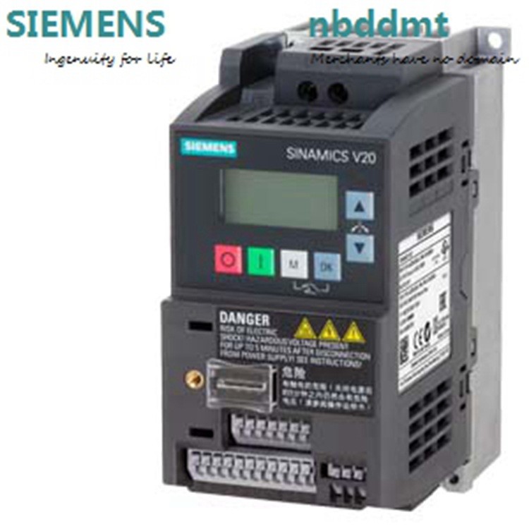 6SL3210-5BB17-5UV1西門子V20變頻器1AC 220V/0.75KW無內(nèi)置濾波器