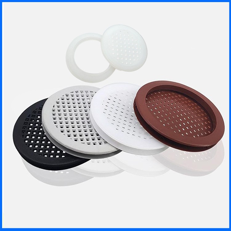 塑料白色透气孔网孔盖衣柜鞋柜橱柜通风网开孔家具配件