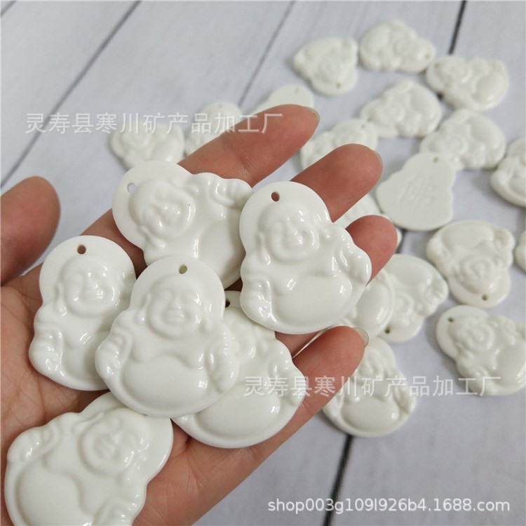 加工生產(chǎn) 托瑪琳掛墜 鍺石吊墜 上釉能量石佛像 觀音 主席像 心形