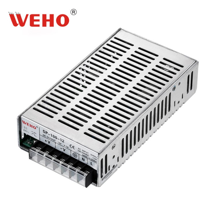 偉豪100W開關(guān)電源12V安防監(jiān)控專用電源SP-100-12 LED監(jiān)控亮化電源