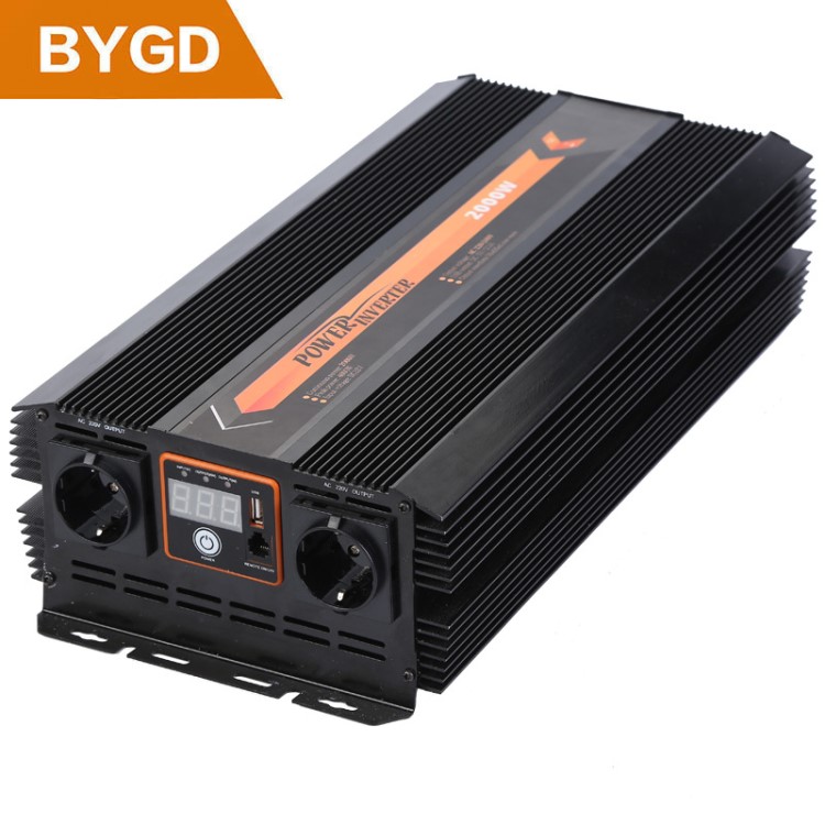 車載逆變器DC12V轉(zhuǎn)AC220v汽車充電器2000W正弦波開關(guān)電源轉(zhuǎn)換器