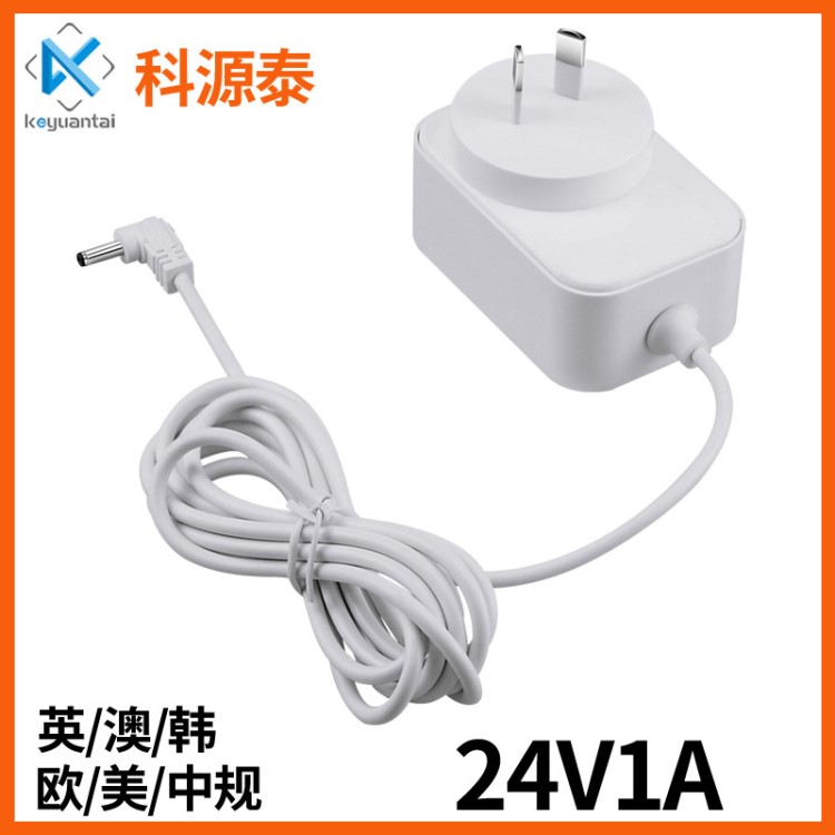 24V1A電源適配器工廠直銷空氣凈化器充電器24V電源批發(fā)國(guó)標(biāo)電源