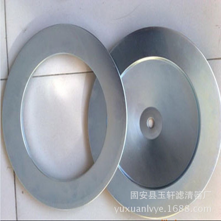 鍍鋅濾芯蓋 350*240濾芯端蓋廠家-固安縣玉軒濾清器廠