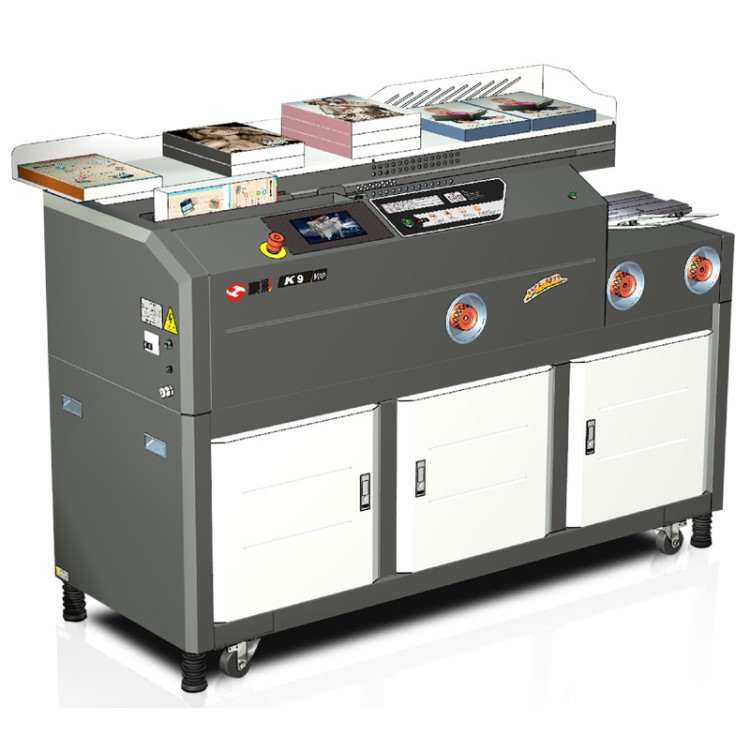 新品豪彩彩霸K8全智能無線膠裝機高速重型膠裝機標書裝訂機