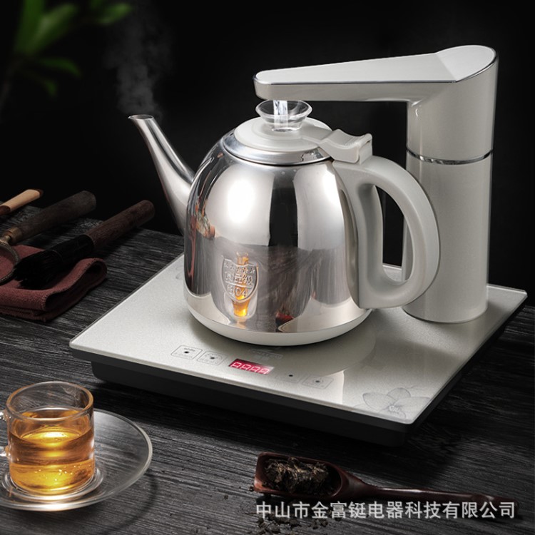 富鋌自動上水壺玻璃電熱水壺茶爐功夫茶具全自動電熱泡茶茶藝爐