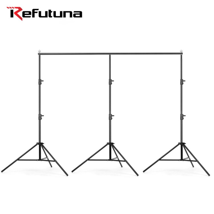 锐富图 三支架3*5背景架大型摄影背景架影楼婚庆幕布直播视频架子