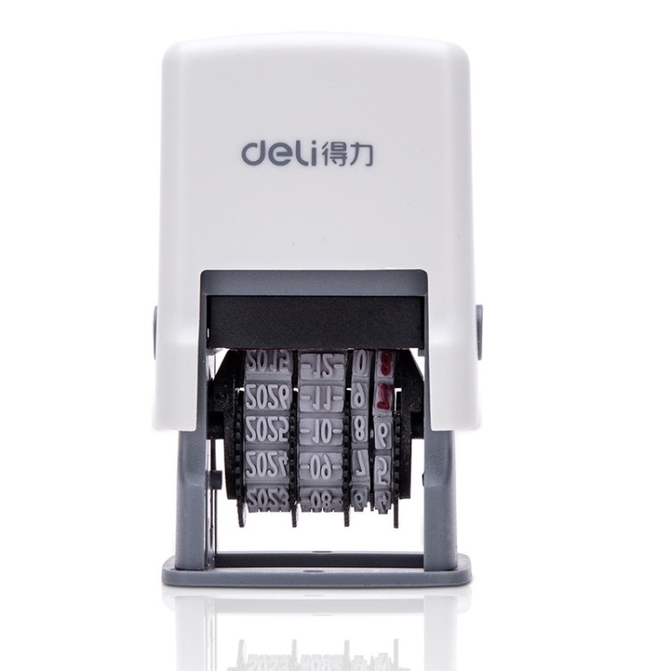 得力79951日期印章 財務回墨 可調日期章 生產日期打碼器