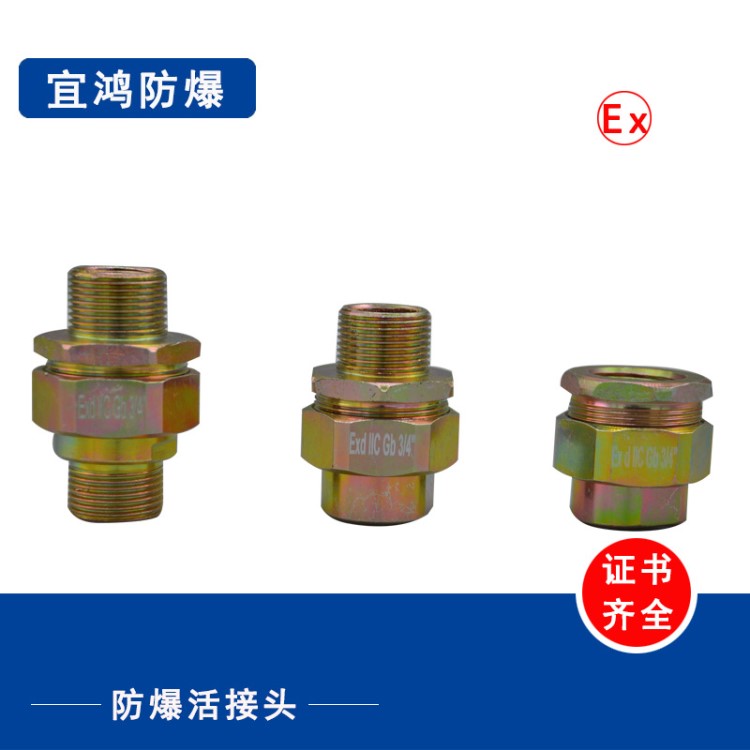 BHJ防爆活接頭 碳鋼6分活接頭 雙外內(nèi)外兩內(nèi)三種規(guī)格非標(biāo)定制