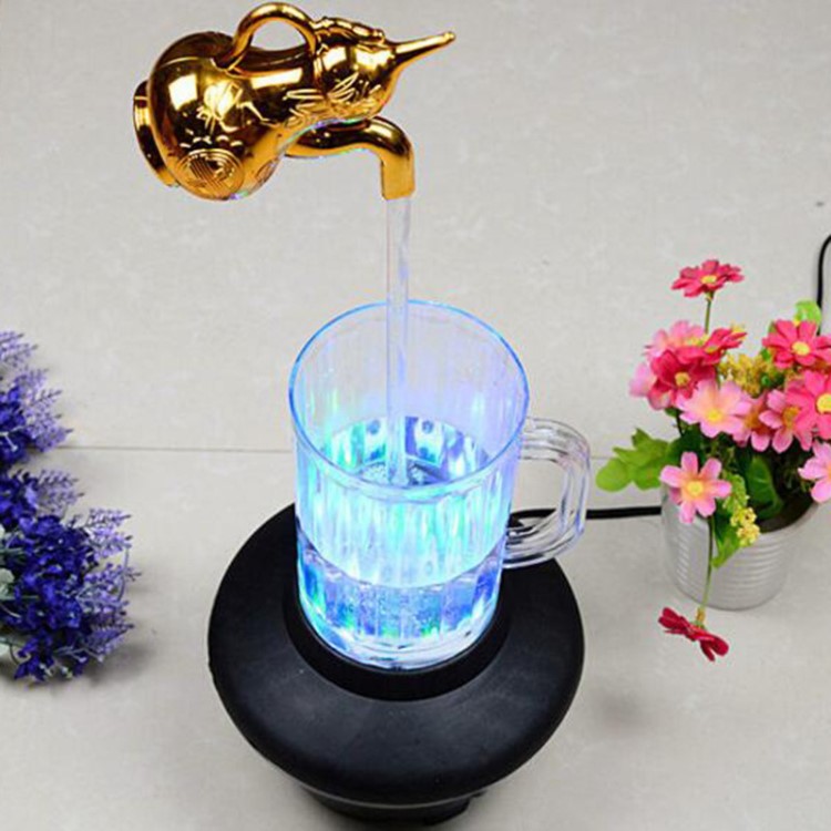 创意系列流水艺术品现代永动机循环水落地客厅家具水流摆件