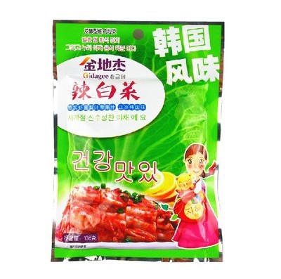 金地杰韓國泡菜辣白菜 壽司包飯材料手工辣白菜108g