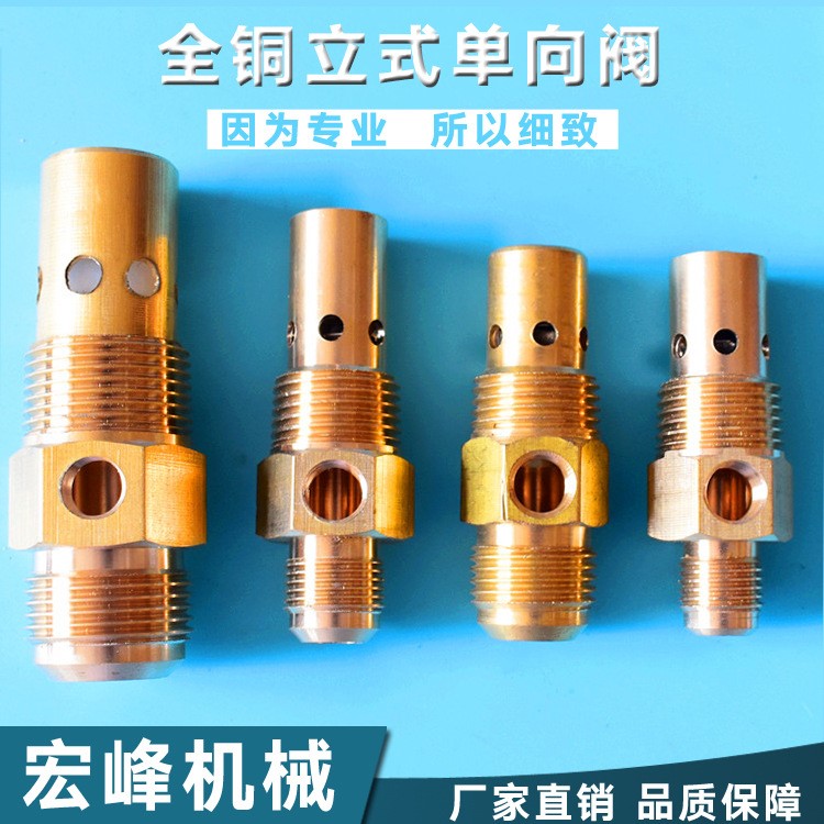 廠家直銷 空壓機(jī)銅單向閥 立式單向閥1/2*3/4 出口外貿(mào)單向閥