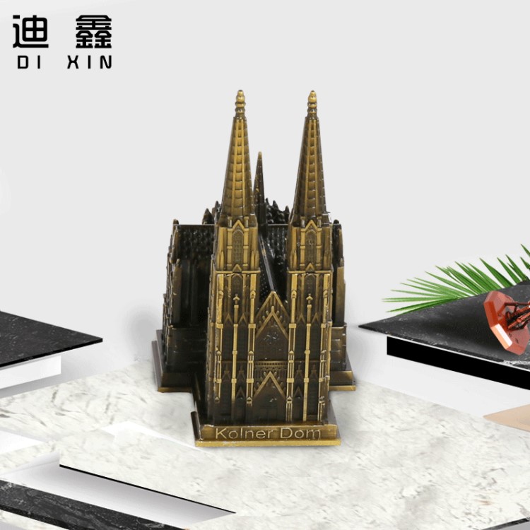 德國天主教科隆大教堂工藝擺件建筑辦公室裝飾品鐵塔工藝擺飾