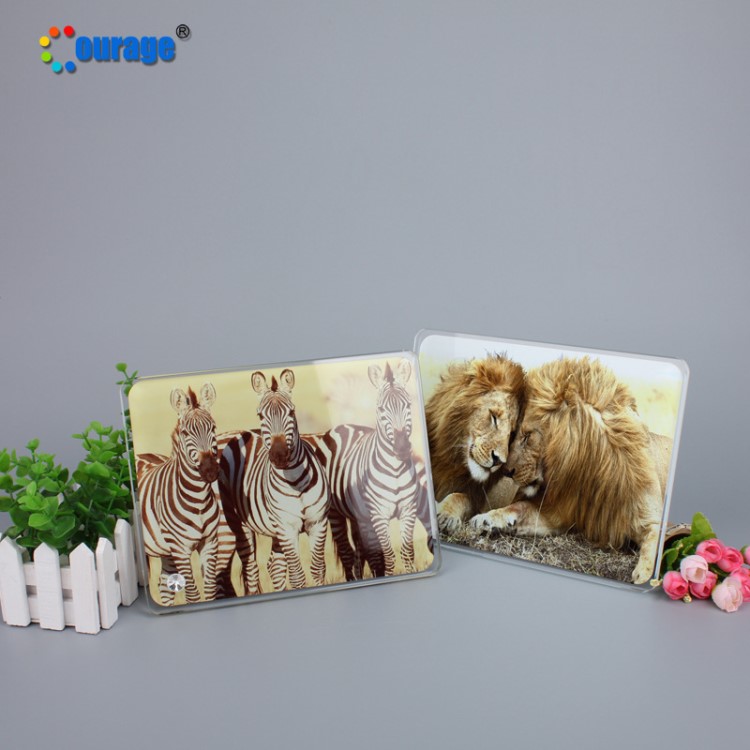 批發(fā) DIY熱轉(zhuǎn)印玻璃燙畫玻璃畫相框BL-06 圓角水晶相框 18*23*1cm