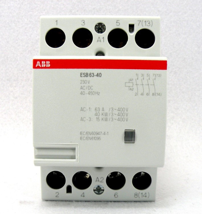 原裝瑞士 ABB 建筑用 模塊式 交直流接觸器 ESB63-40