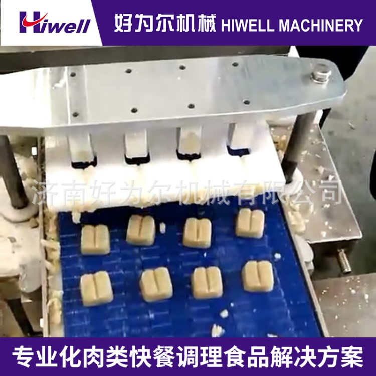供應(yīng)AMF150全自動成型機 一次成型肉類魚類加工設(shè)備切鮮凍雞塊機