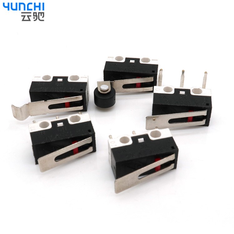 免費送樣KW小型鼠標開關 行程微型開關 3腳彎腳無柄彎柄 微動開關