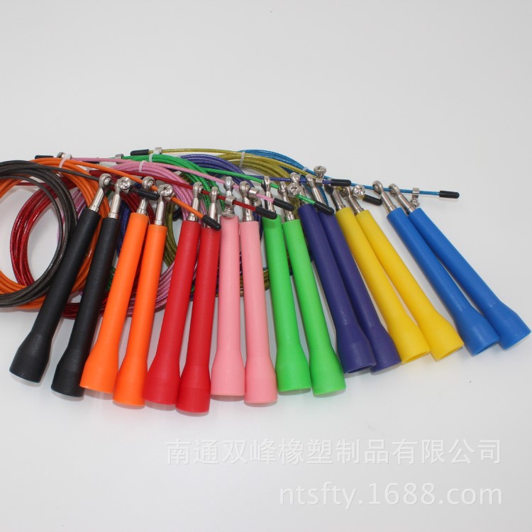 工廠批發(fā)新品金屬萬向軸承鋼絲跳繩 雙跳 jump rope