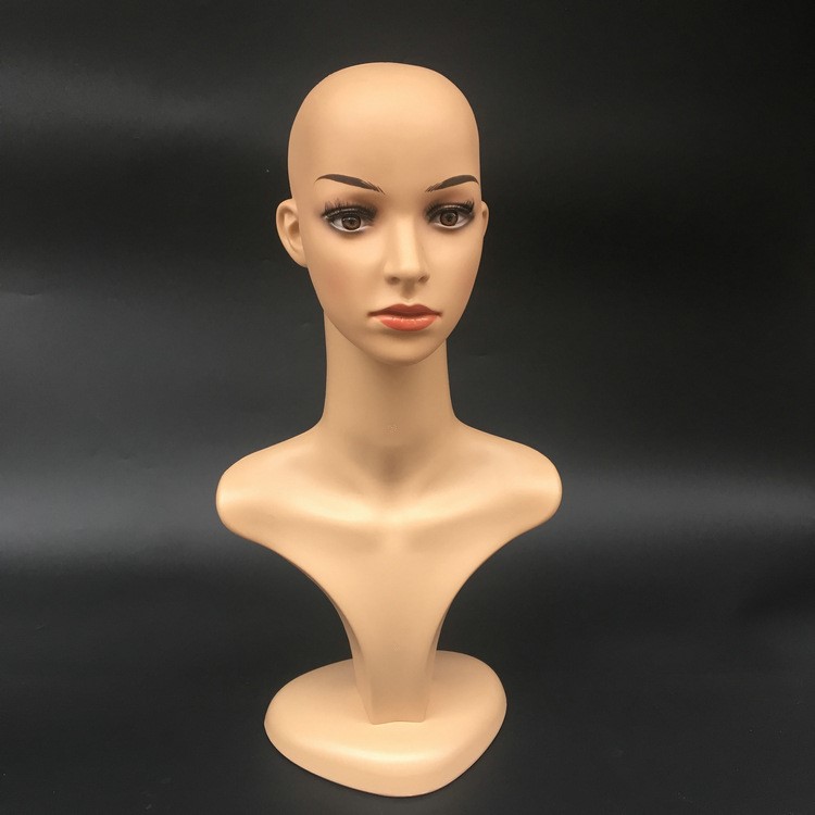 廠家批發(fā)半身塑料假發(fā)模特頭 項鏈陳列展示道具 女頭模 一件代發(fā)
