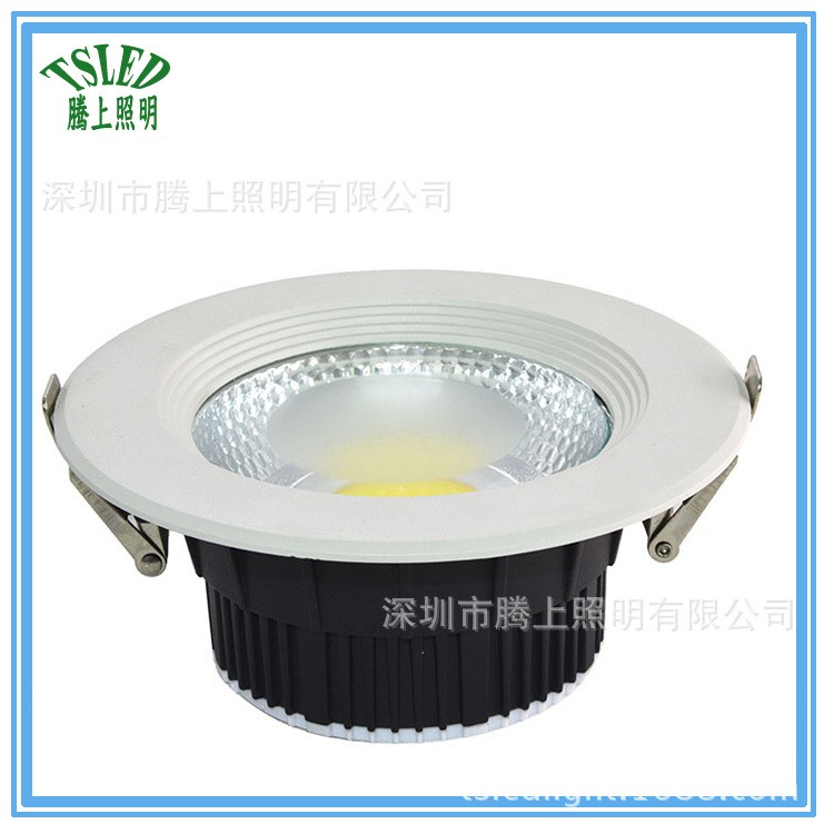 廠家直銷(xiāo)4寸10W led筒燈 COB天花筒燈防水防霧 過(guò)吸頂廚衛(wèi)燈