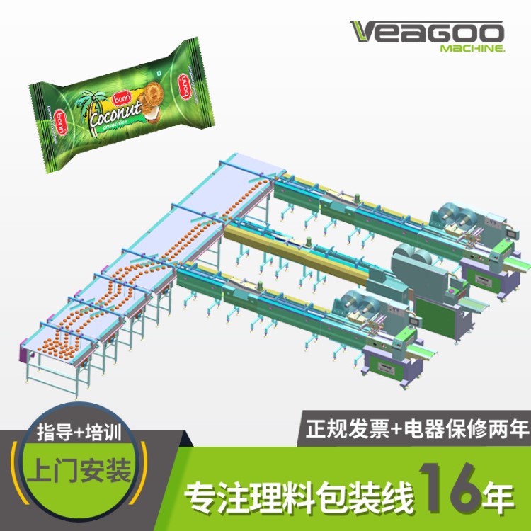 睿谷供應(yīng)出口食品包裝機(jī)械 燕麥巧克力高速伺服包裝理料線