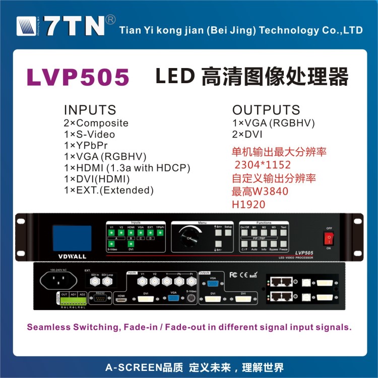 供應(yīng)LVP505-LED視頻圖像處理器、無縫淡入淡出切換器、畫中畫