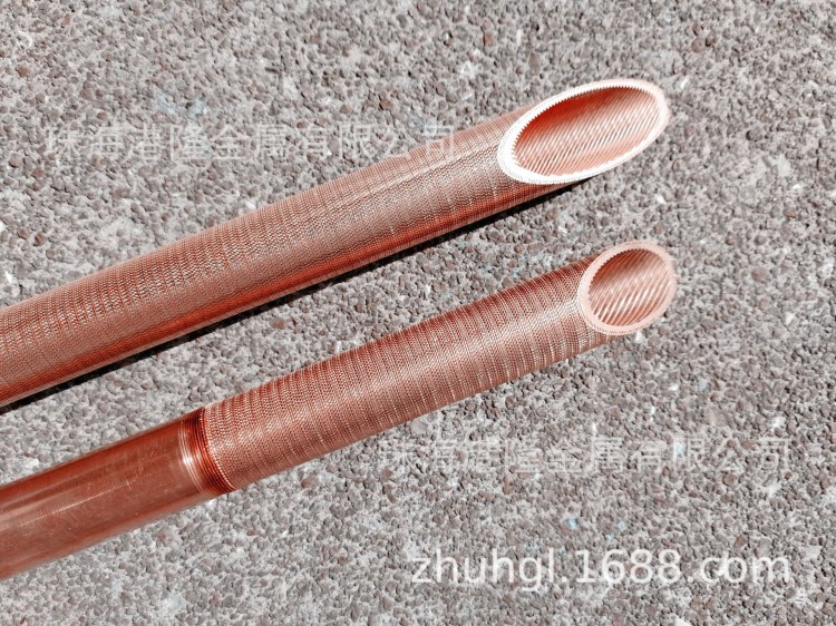 滿液式蒸發器外翅片蒸發管 | 滿液式殼管蒸發器外翅片銅管