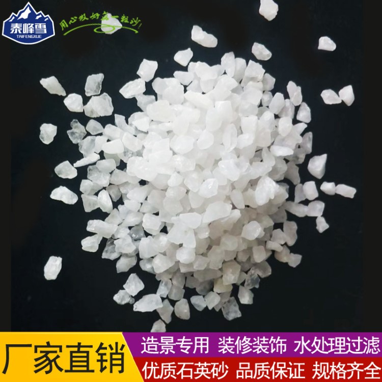 白石英砂白沙子景觀魚缸水過濾料白沙底砂酒店垃圾桶煙灰缸砂石