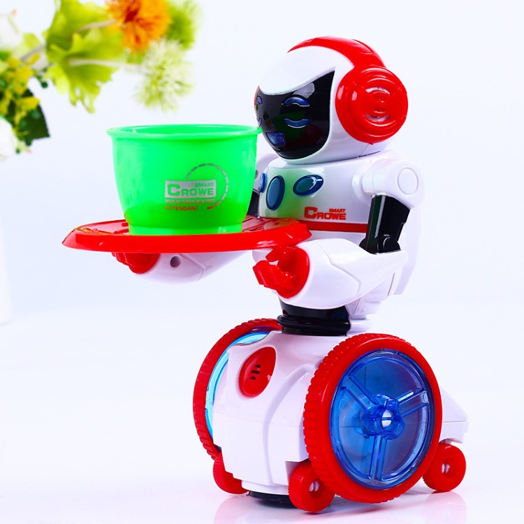 新款電動(dòng)聲控機(jī)器人模型智能感應(yīng)兒童玩具早教音樂禮品廠家直銷