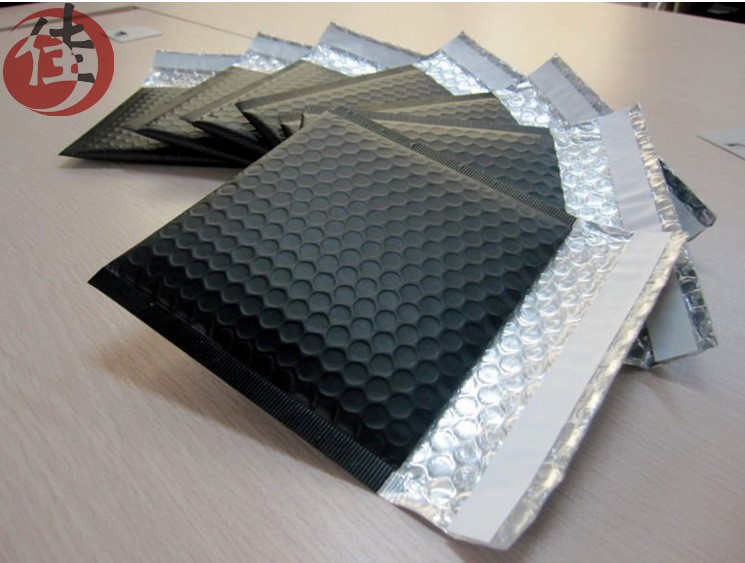 廠家生產黑色加厚鍍鋁膜復合氣泡袋 雙層鍍鋁膜彩色復合氣泡袋