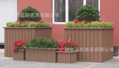 廠家供應PVC花箱 生態仿木花箱 塑木花箱定制