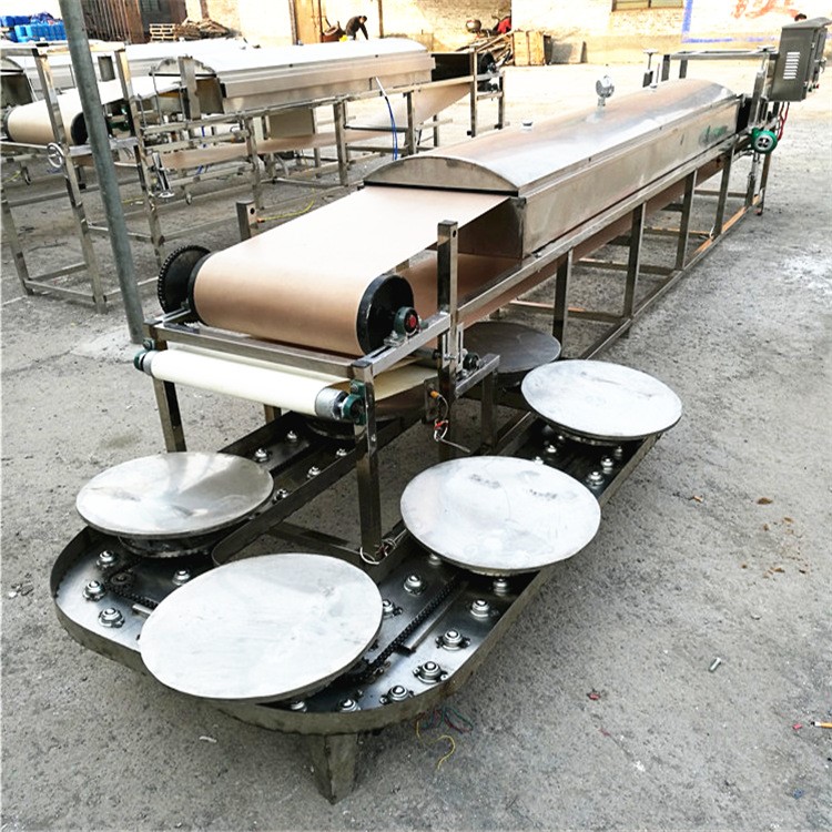 蒸汽自熟面皮机 电加热仿手工圆形粉皮机 不锈钢全自动凉皮机